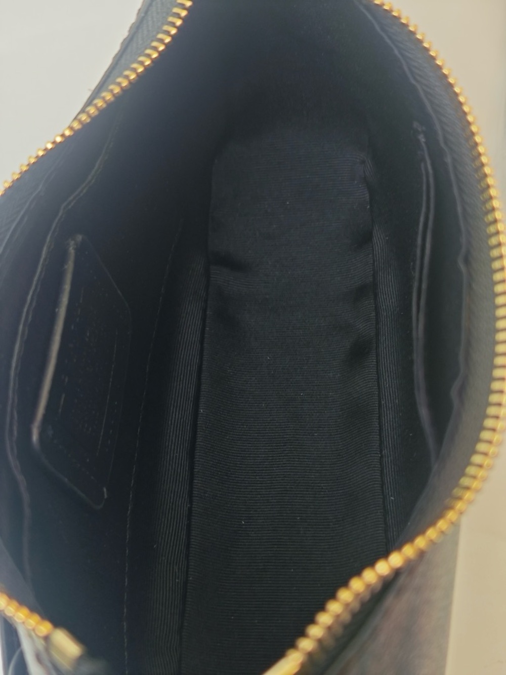 Coach Dark Brown Signature Mini Hobo with Gold Chain - Picture 10 of 12
